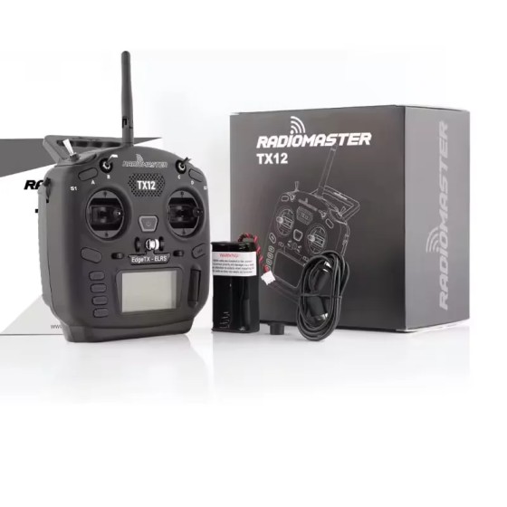 RadioMaster TX12 MKII ELRS 16CH OPENTX EDGETX Télécommande compatible 16 canaux Contrôleur de vol pour drone RC